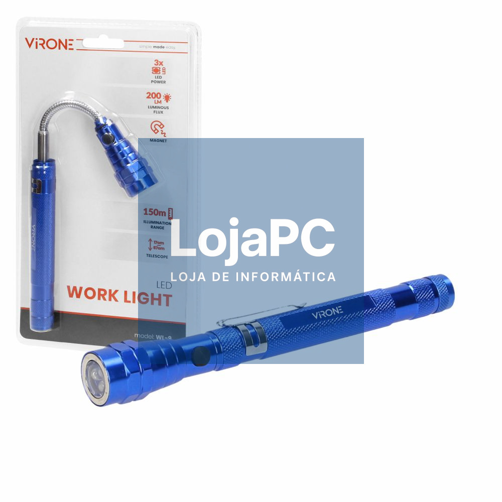 Lanterna LEDS Extensível Magnética Flexível VIRONE