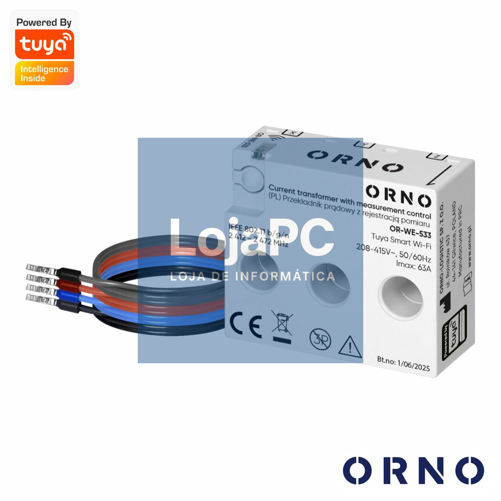 Contador de Energia Trifásico c/transformador 440V/63A WIFI