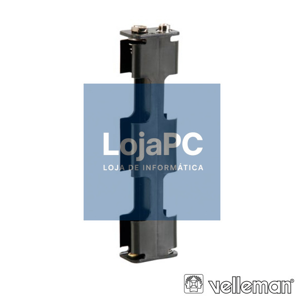 SUPORTE P/ 4 PILHAS AA C/ TERMINAIS SNAP VELLEMAN