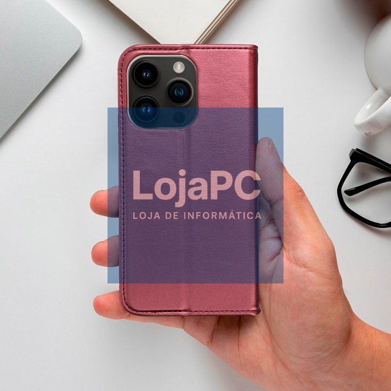 COOL Flip Cover for Motorola Moto G35 5G Smooth Burgundy — imagem 4