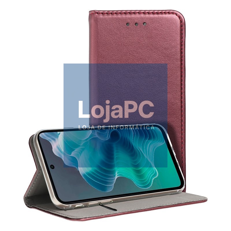 COOL Flip Cover for Motorola Moto G35 5G Smooth Burgundy