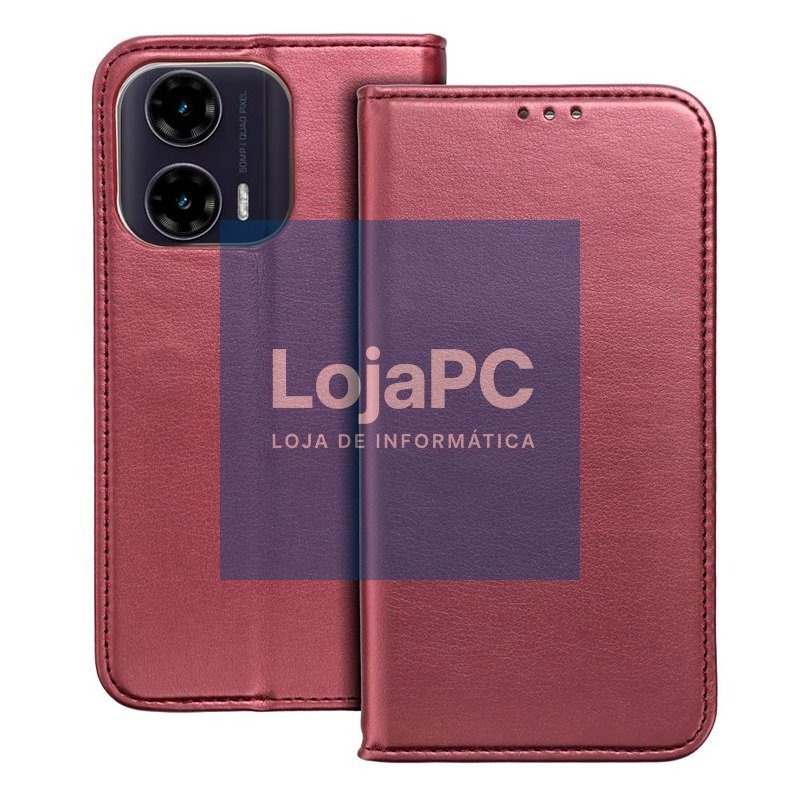 COOL Flip Cover for Motorola Moto G35 5G Smooth Burgundy — imagem 3