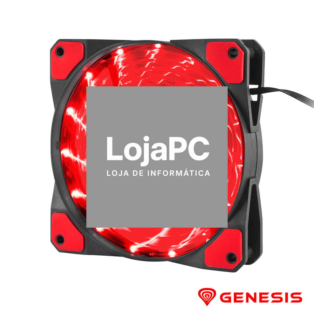 Cooler HYDRON 120 120mm Vermelho GENESIS