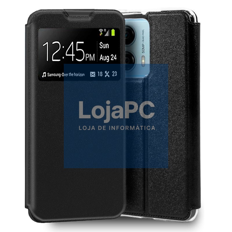 COOL Flip Cover for Motorola Moto G53 5G Smooth Black