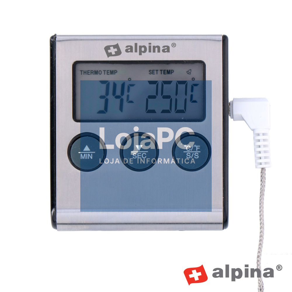 Termómetro Digital Alimentar C/ Temporizador ALPINA