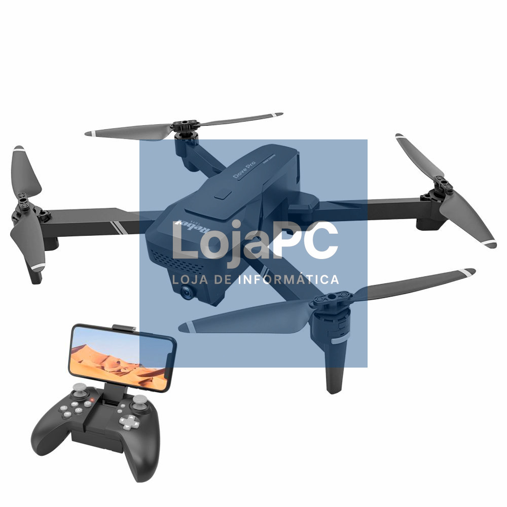 Drone C/ Transmissor 2.4GHz 4 Hélices Full HD REBEL
