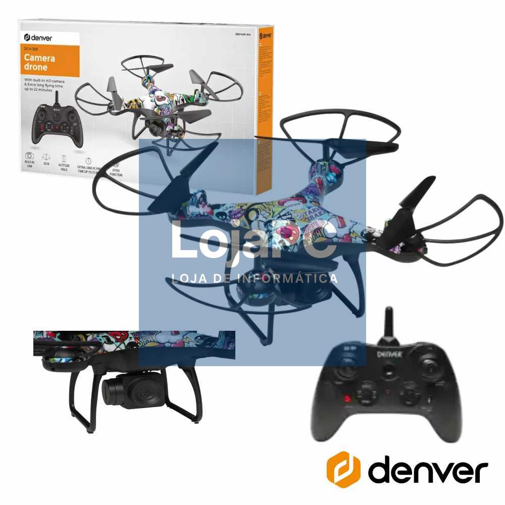 Drone C/ Transmissor 2.4ghz 4 Hélices DENVER