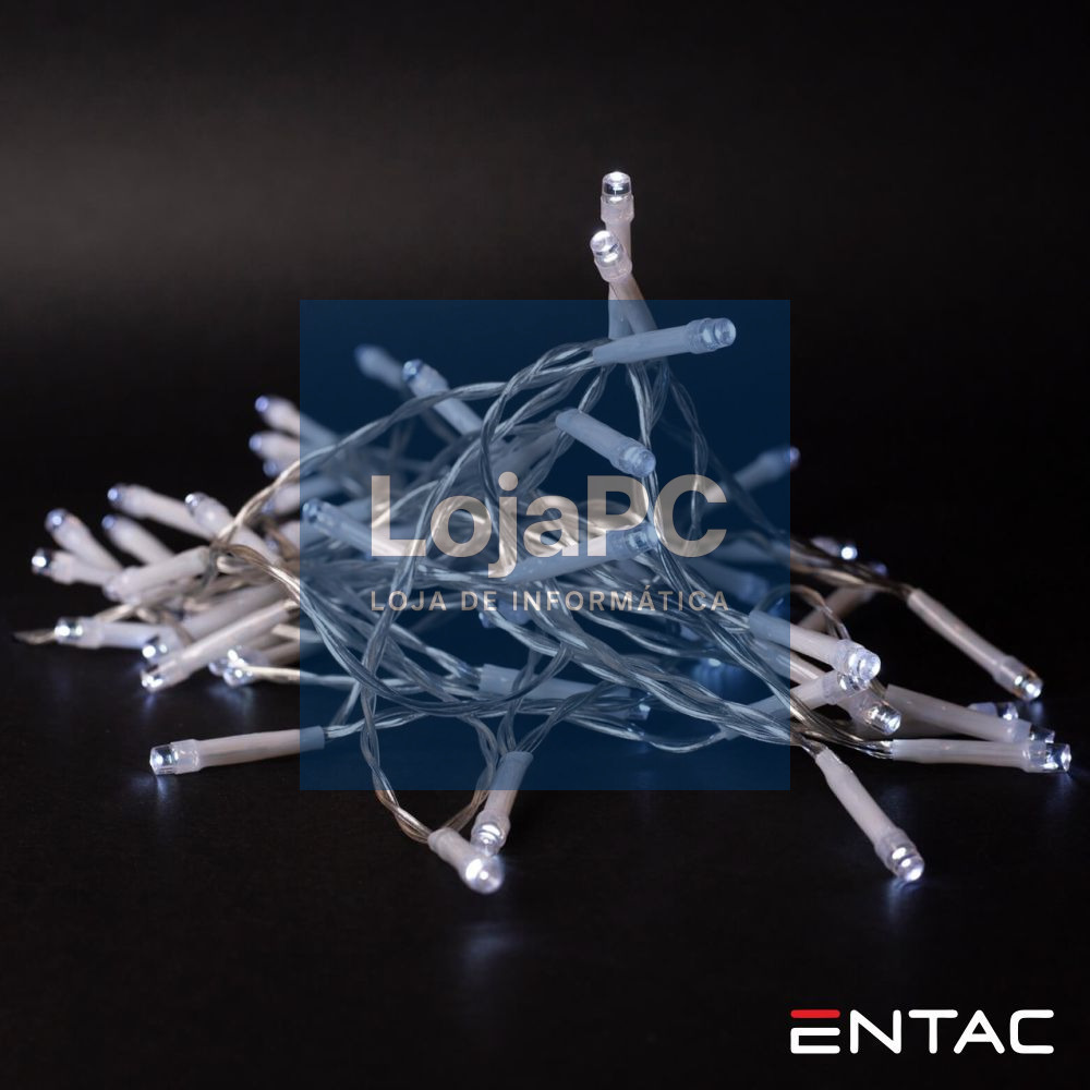 Grinalda 30 LEDs 6400K 3xAA 3m ENTAC