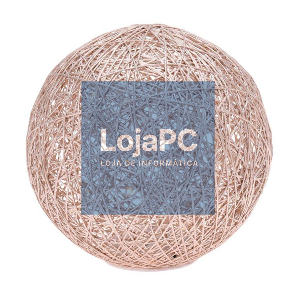 Bola Decorativa C/ 20 LEDS 20cm Dourada 3000K
