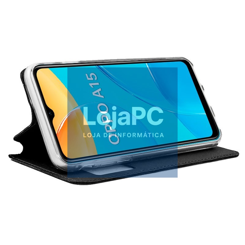 COOL Flip Cover for Oppo A15 / A15s Smooth Black — imagem 2