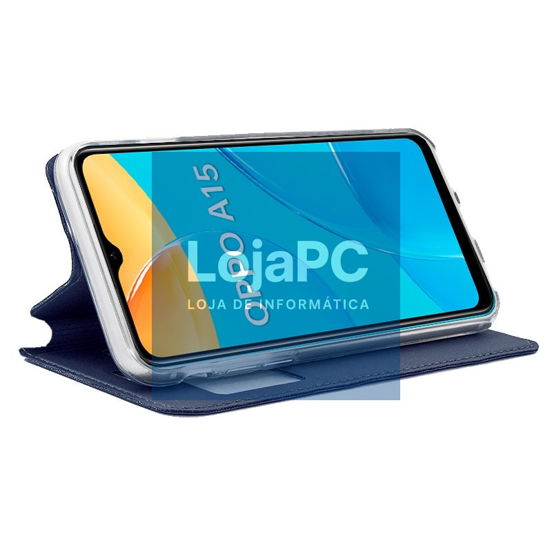 COOL Flip Cover for Oppo A15 / A15s Smooth Blue — imagem 2