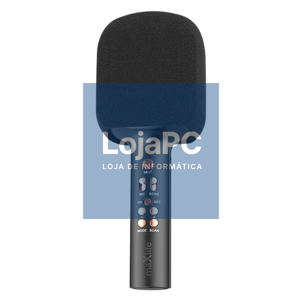 Microfone S/ Fios C/ Coluna Bluetooth TWS