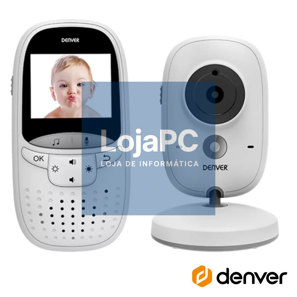 Intercomunicador Baby Phone S/ Fios LEDs Ir Bateria DENVER