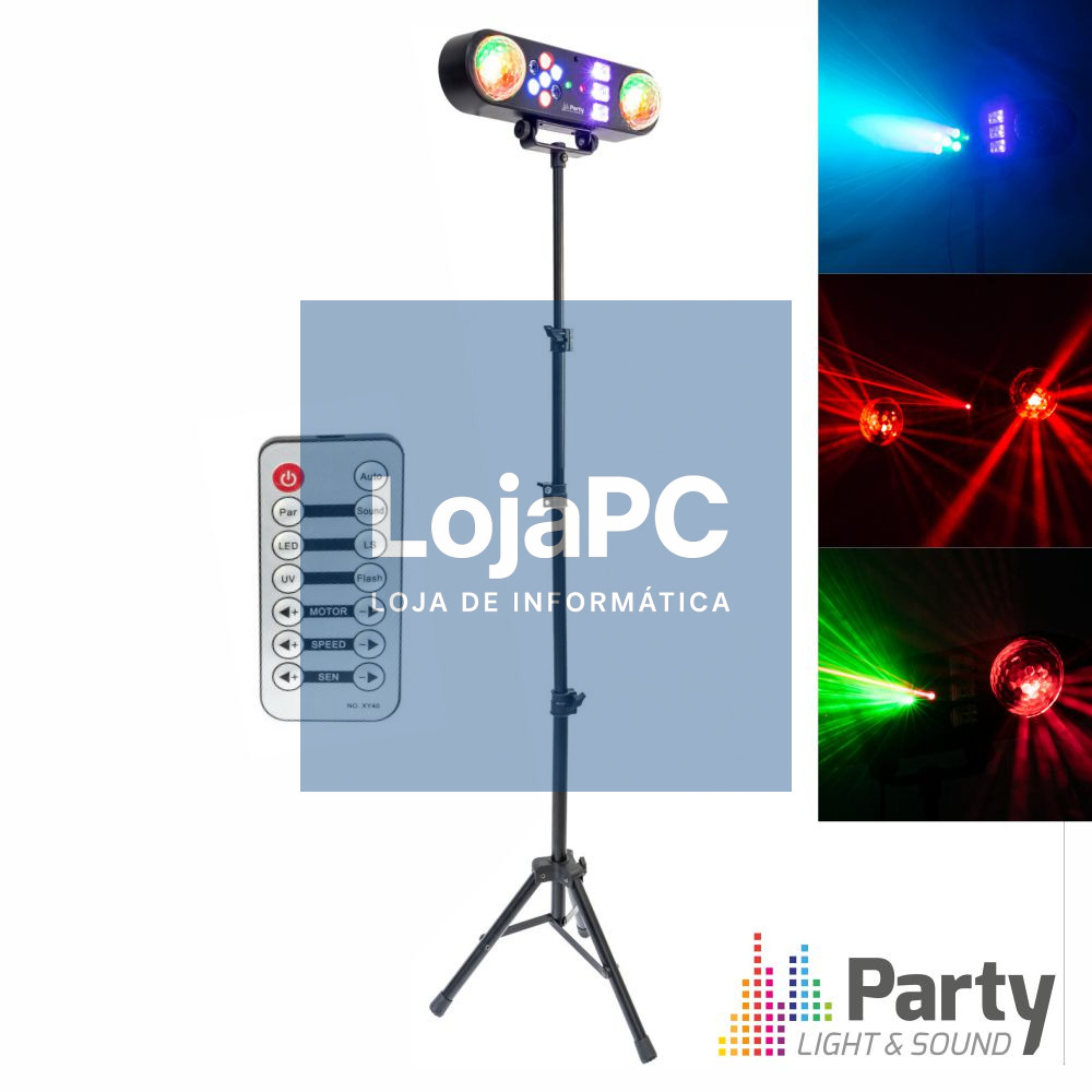 Suporte C/ Projetor ASTRO/WASH/STROBE/LASER RGBW PARTY