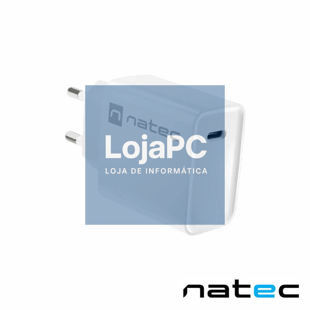 Alimentador RIBERA 1X USB-C 20W Branco NATEC