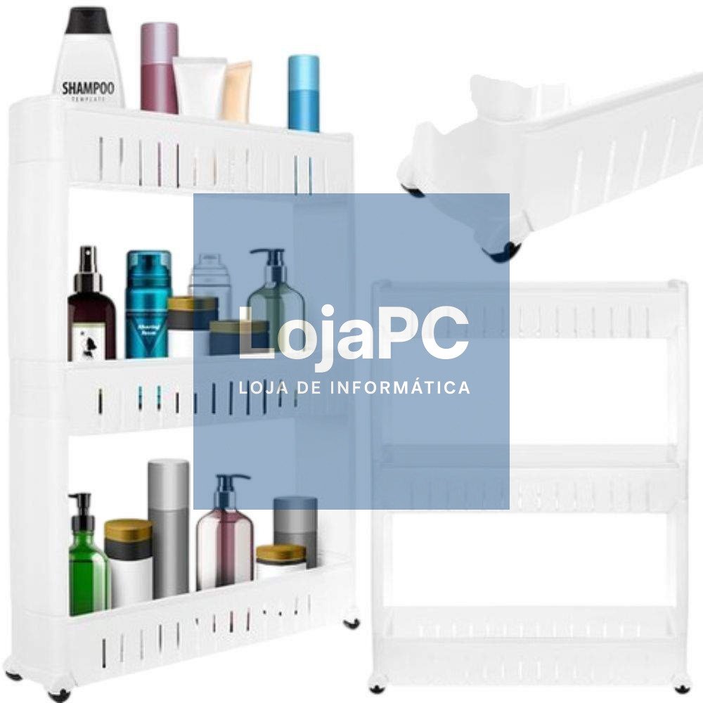 Organizador Móvel De Produtos Com 3 Prateleiras