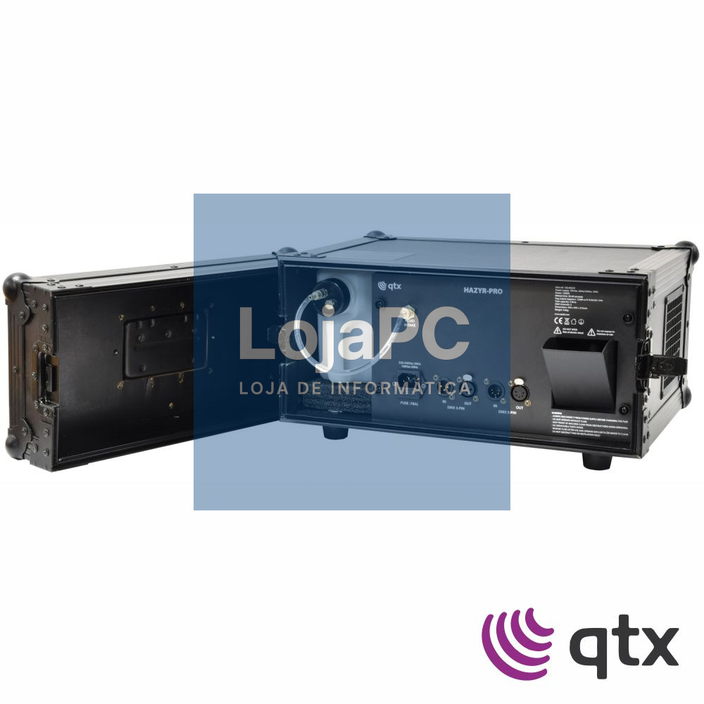 Máquina De Névoa 1000W DMX C/ Flightcase QTX