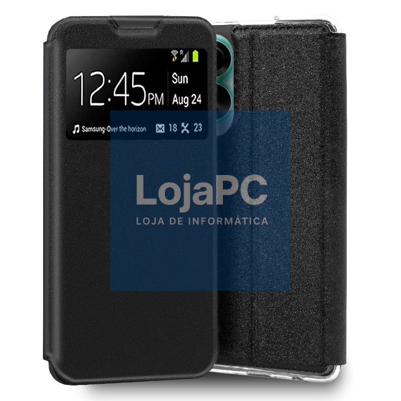 COOL Flip Cover for Oppo A78 4G Smooth Black