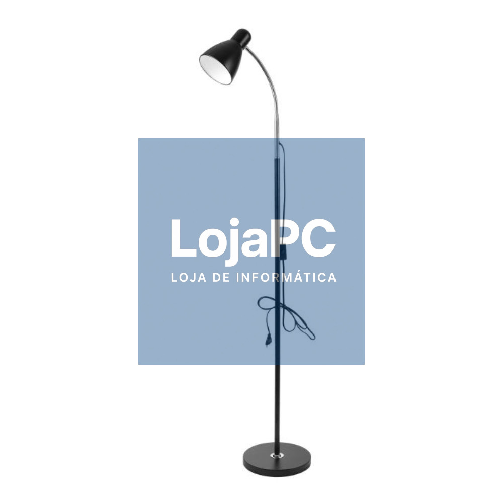Candeeiro de Pé LED 20W 160cm Preto VIRONE