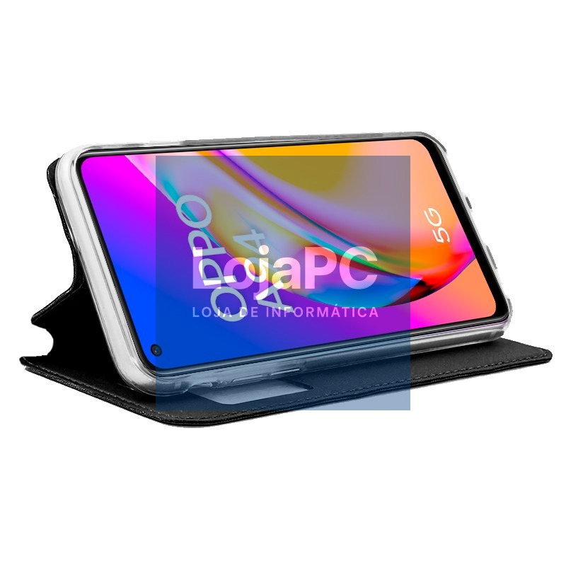 COOL Flip Cover for Oppo A94 5G / Reno 5Z Smooth Black — imagem 2