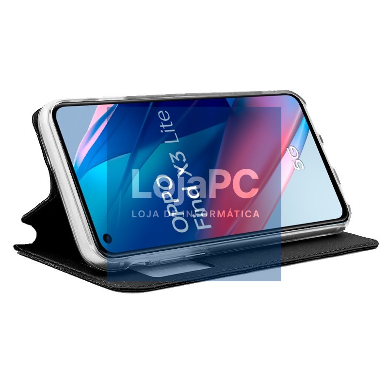 COOL Flip Cover for Oppo Find X3 Lite Smooth Black — imagem 2