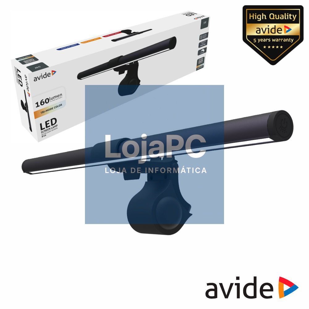 Candeeiro de Suspensão USB P/ Monitor 5W AVIDE