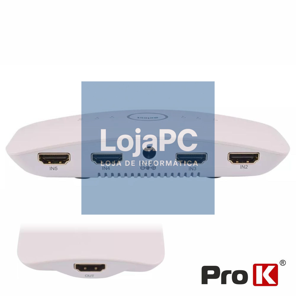 Distribuidor Comutador HDMI 4 Entradas 1 Saída 4K PROK