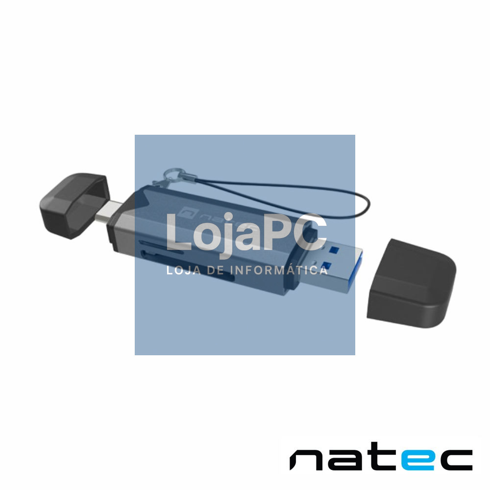 Leitor de Cartões SD / MicroSD USB 3.0 / USB-C NATEC
