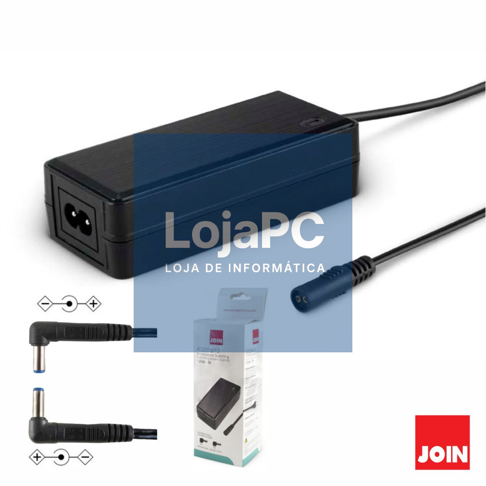 Alimentador Switching 12V 3A  2 Conectores JOIN