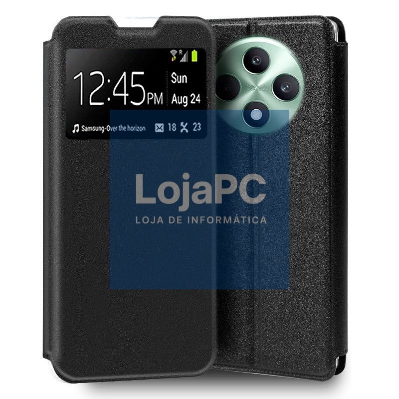 COOL Flip Cover for Oppo Reno 12 F 4G / 5G / Reno 12 FS 4G / 5G Smooth Black