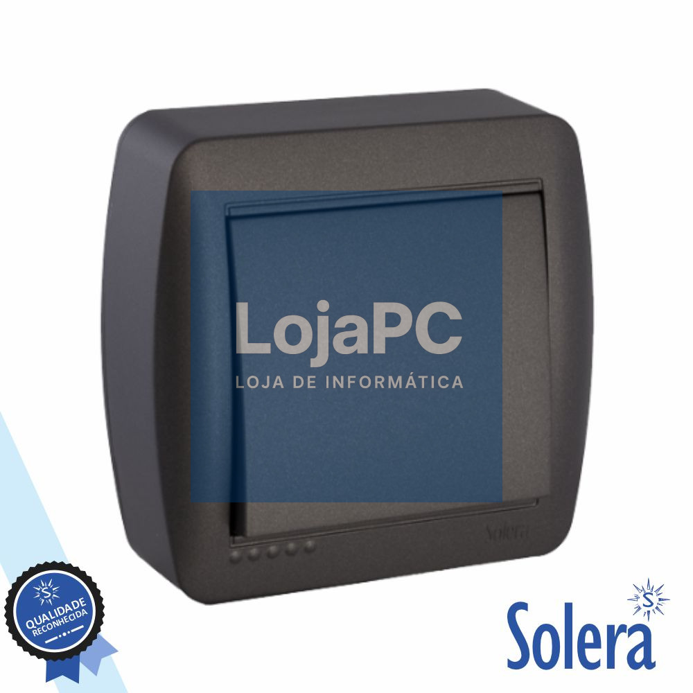 Interruptor Parede 10A 250V Preto SOLERA