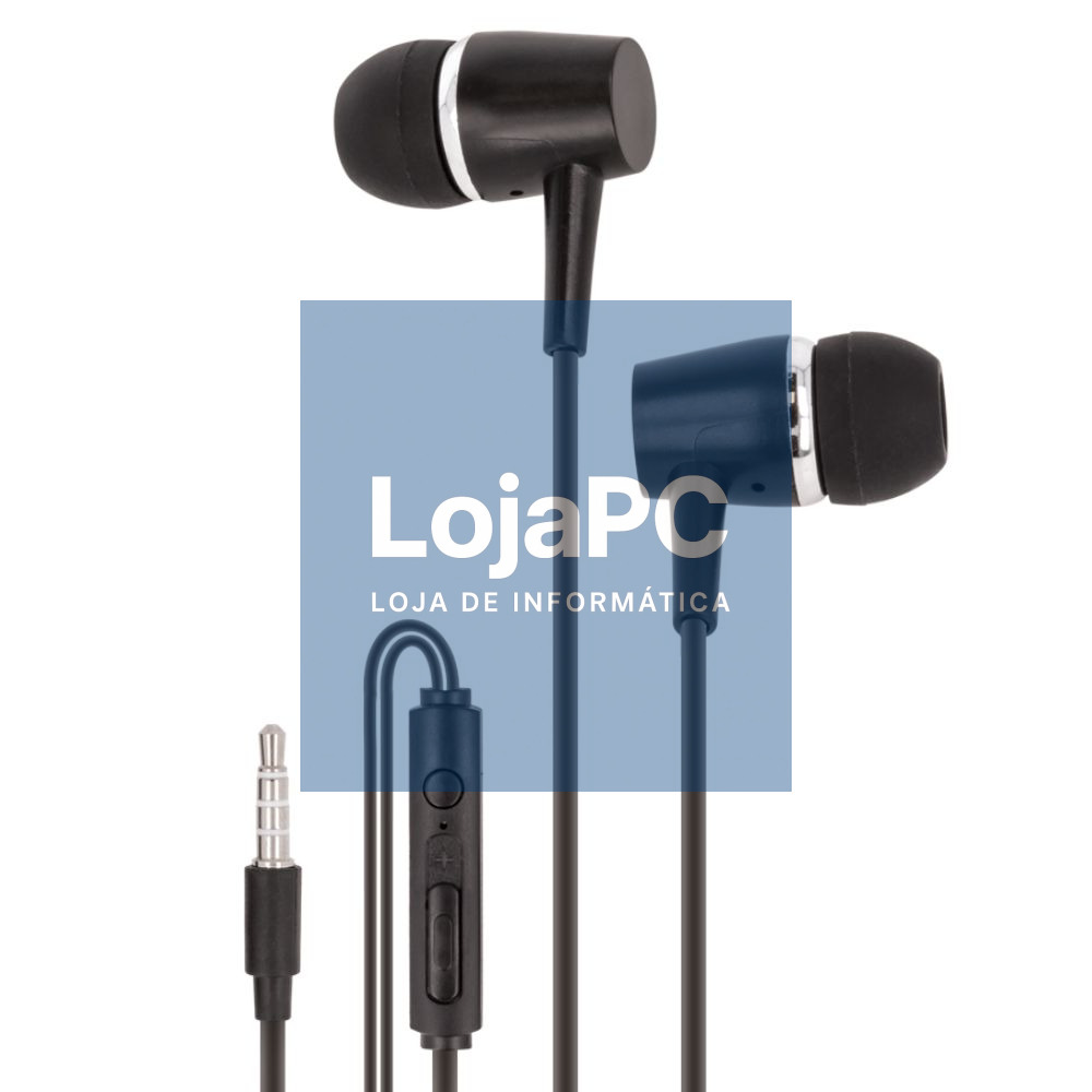 Auscultadores Stereo C/ Fios C/ Micro