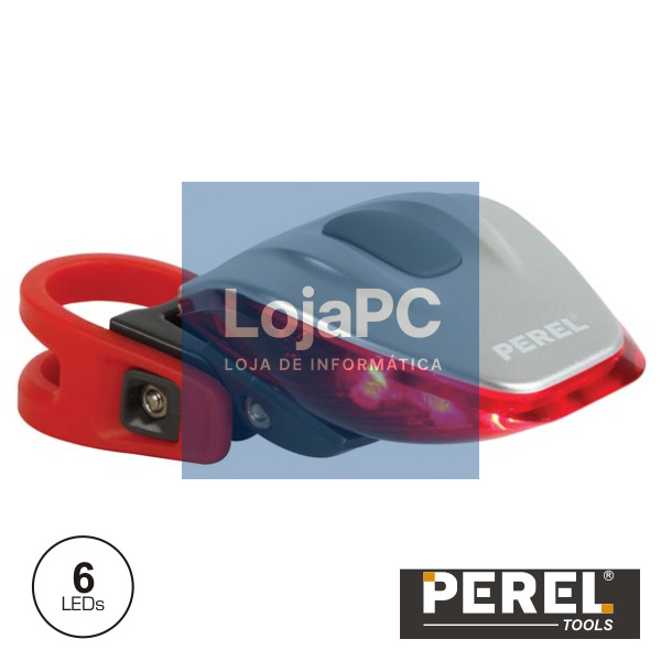 LUZ DE SEGURANÇA P/ BICICLETAS C/ 6 LEDS PEREL