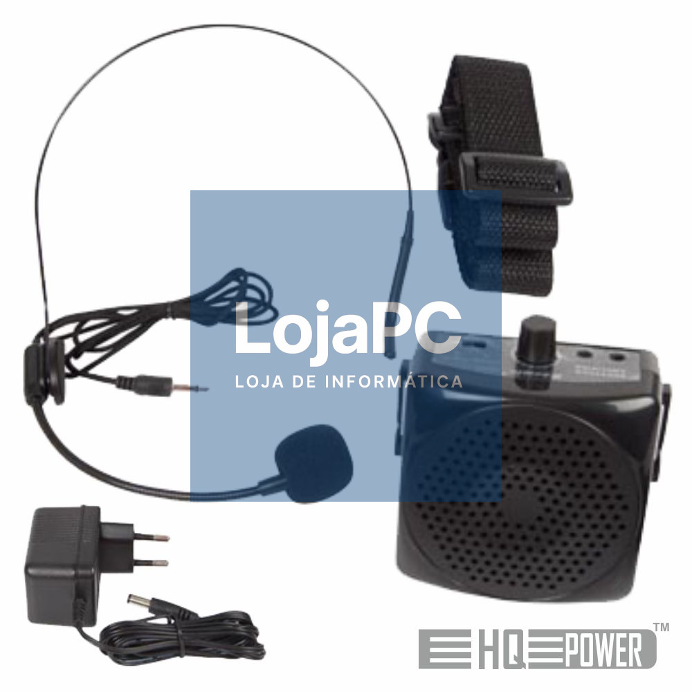 SISTEMA PA PORTÁTIL 5W AUX/BAT C/ MIC HQ POWER