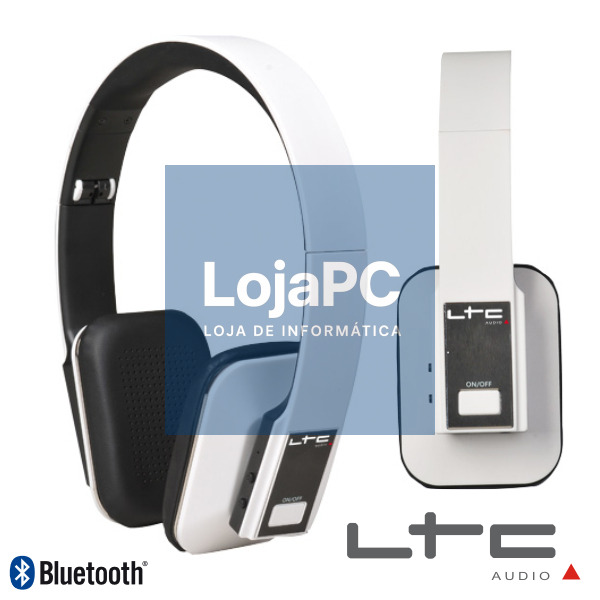 AUSCULTADORES BLUETOOTH DJ S/ FIOS ARTICULADOS BRANCOS LTC