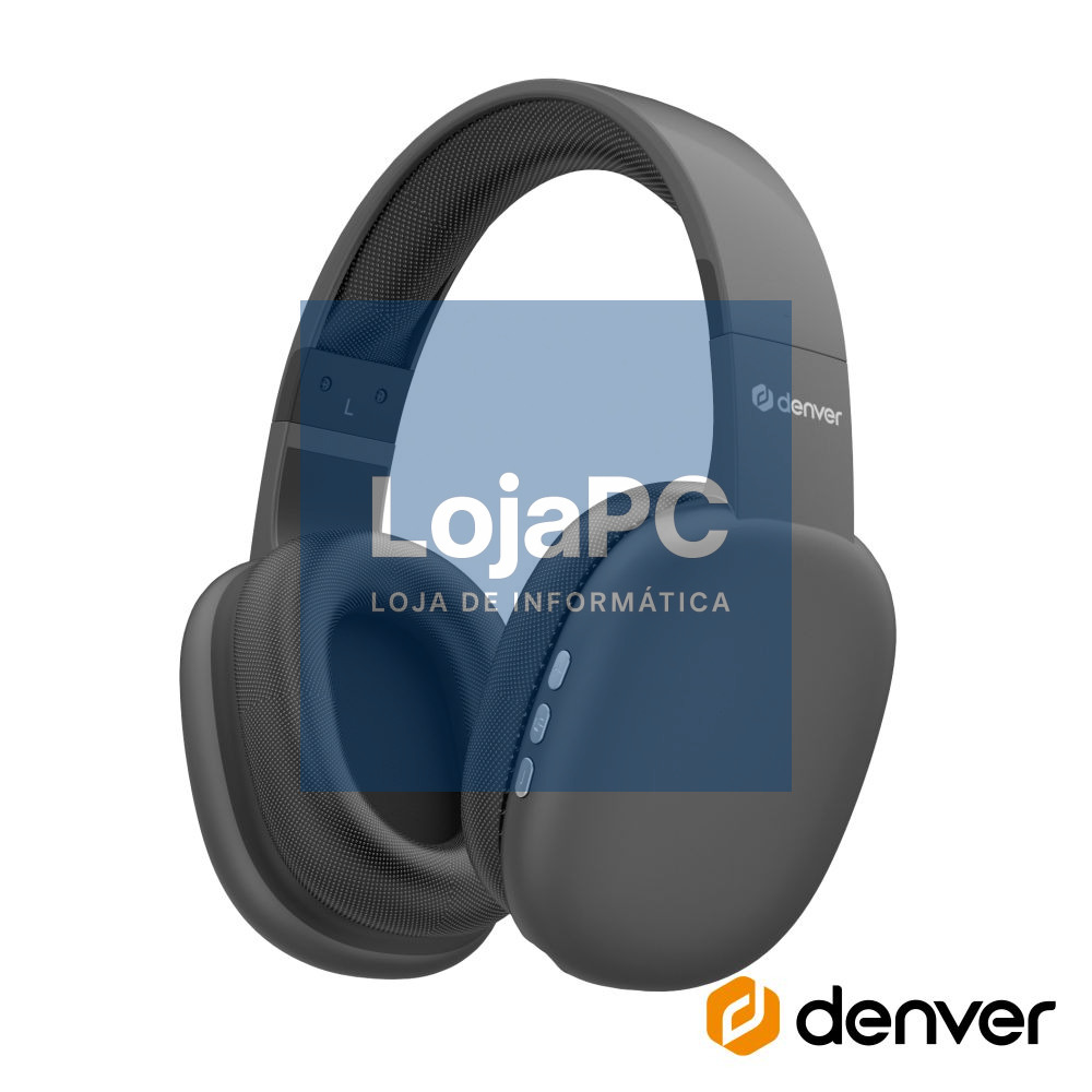 Auscultadores Bluetooth S/ Fios ANC Mic DENVER