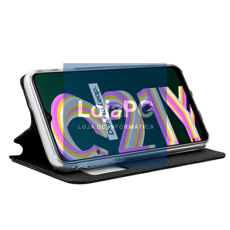 COOL Flip Cover for Realme C21Y / C25Y Smooth Black — imagem 2