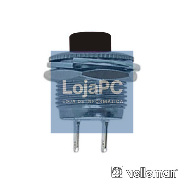 INTERRUPTOR PRESSÃO MINIATURA 1P OFF-(ON) VELLEMAN