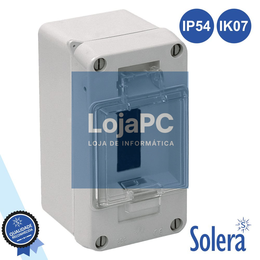 CAIXA DISTRIBUIÇÃO ELÉTRICA 3 ELEMENTOS IP54 IK07 SOLERA