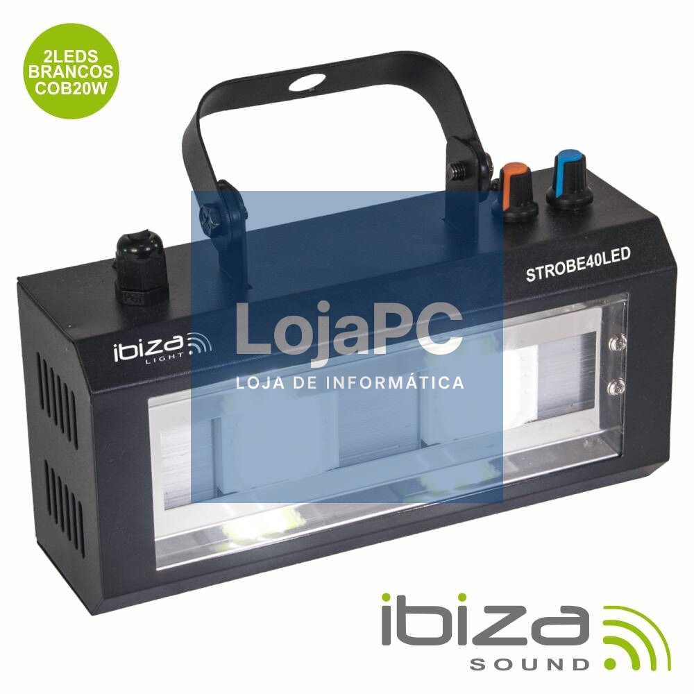 ESTROBOSCÓPIO C/ 2 LEDS COB 20W IBIZA