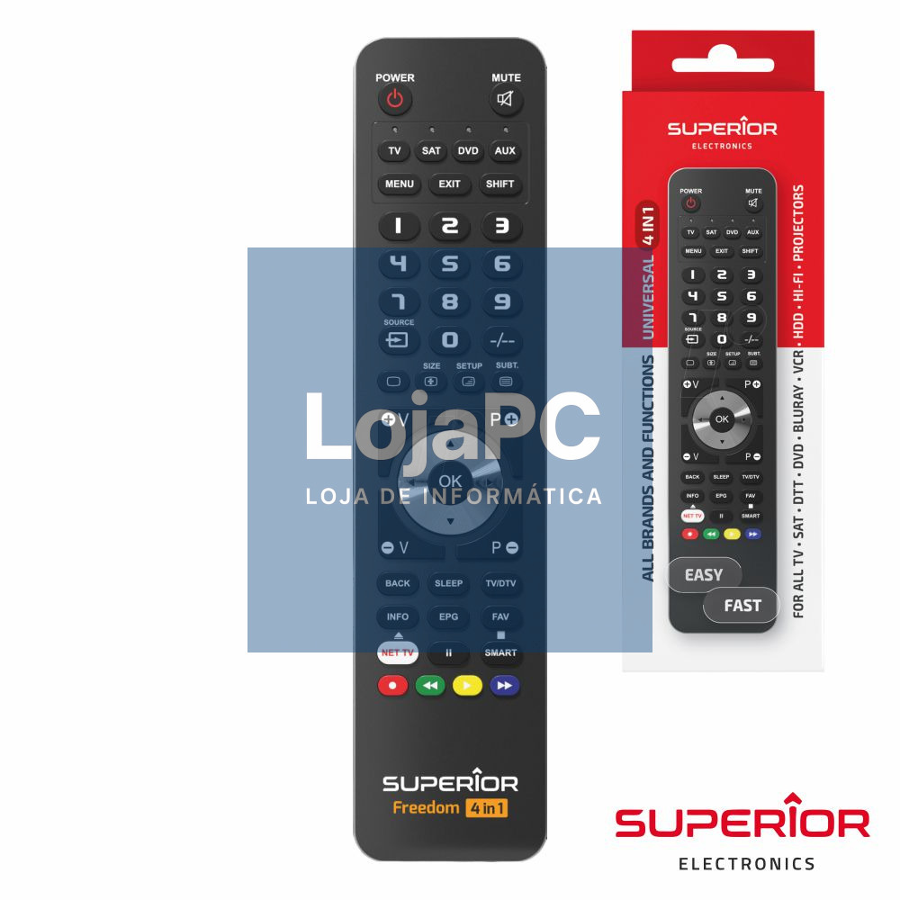 Comando TV Programável FREEDOM C/ USB