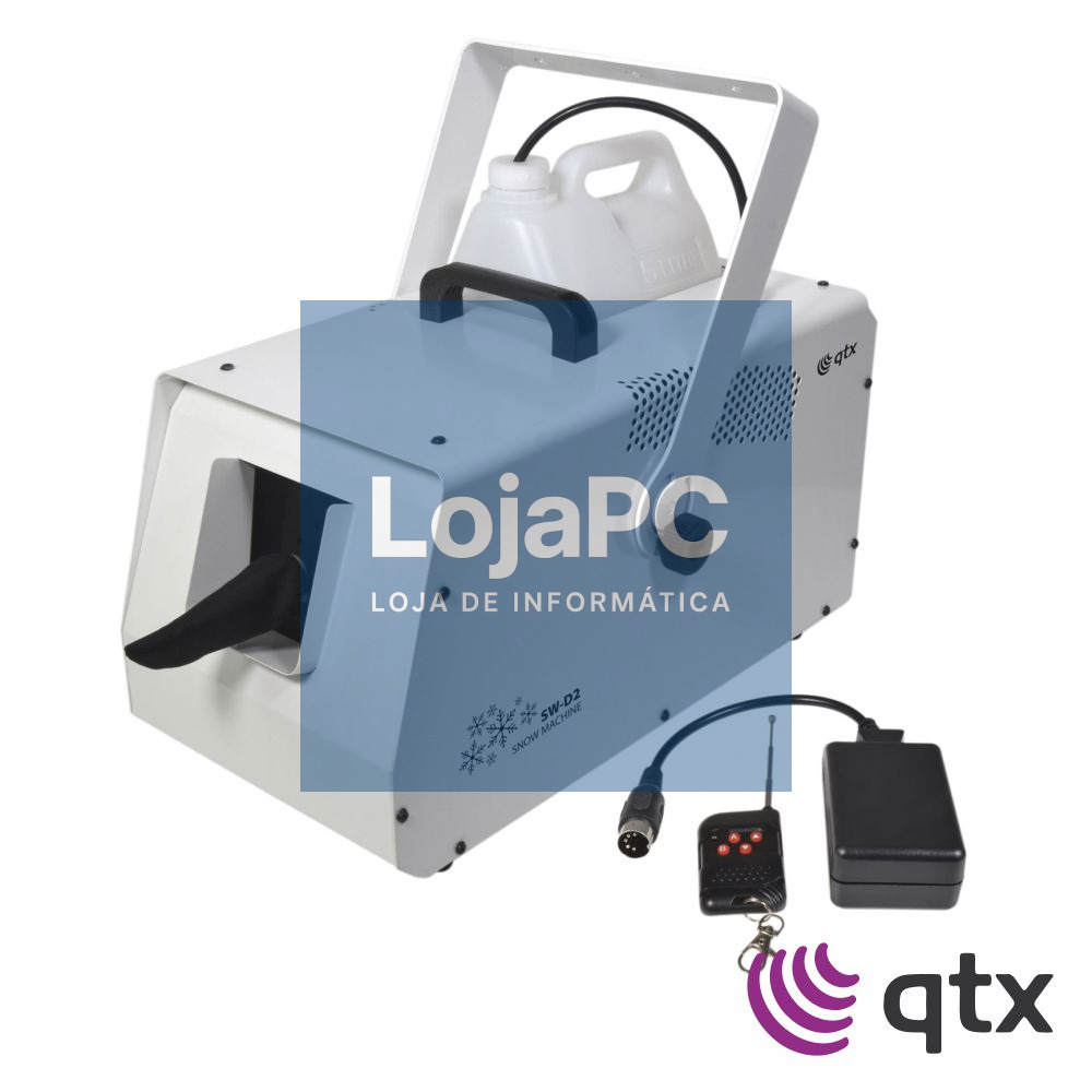 Máquina De Neve 1500W DMX C/ Comando QTX