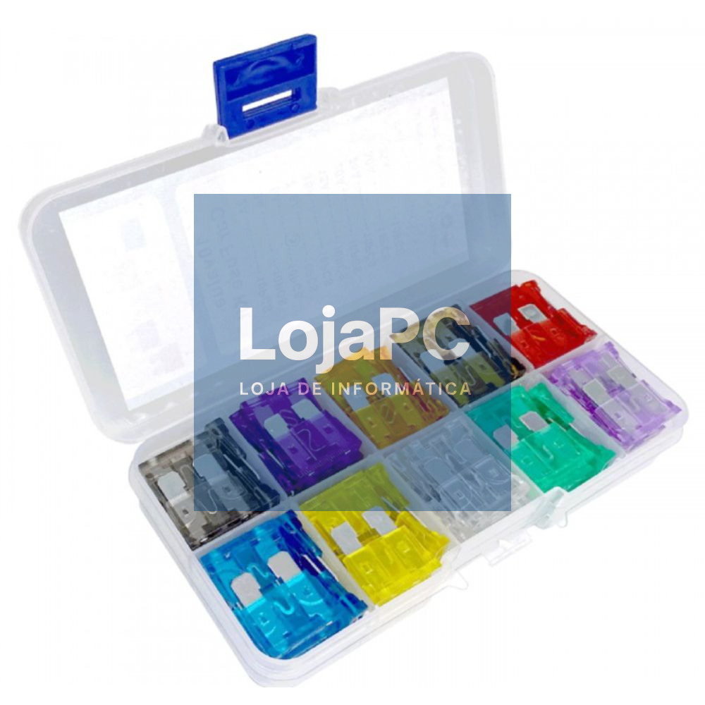 Conjunto de 100 Fusíveis P/ Automóvel 2-35A