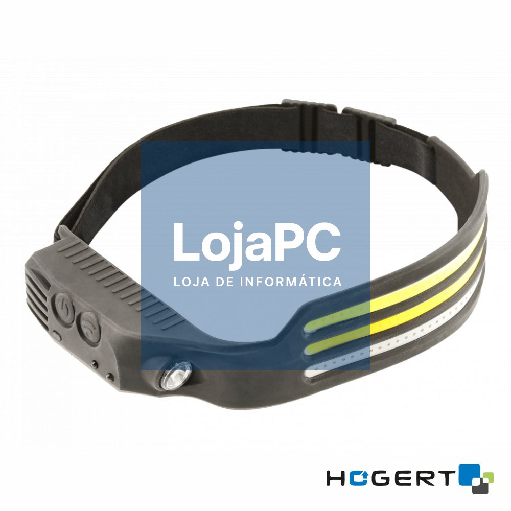 Lanterna de Cabeça COB 5W 600lm C/ Sensor Movimento HOGERT