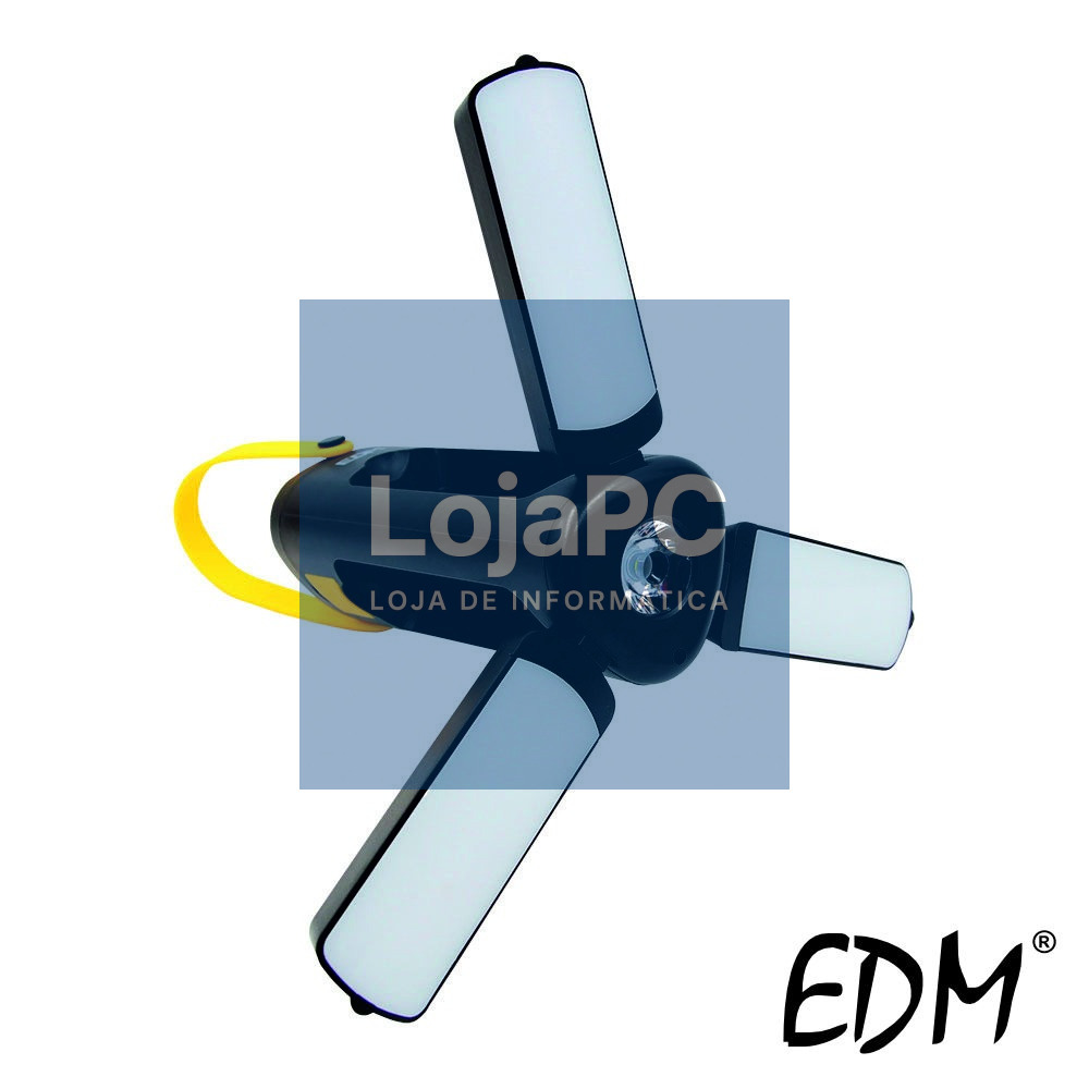 Lanterna Solar LED Dobravel Leaf 300lm C/ Painel Solar IP42