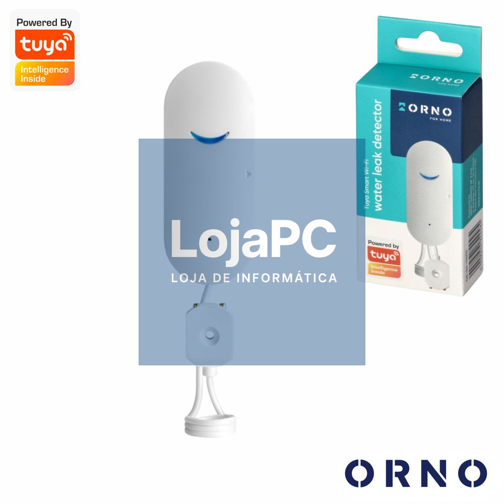 Detetor de Água C/ Alarme TUYA Smart Wi-Fi ORNO