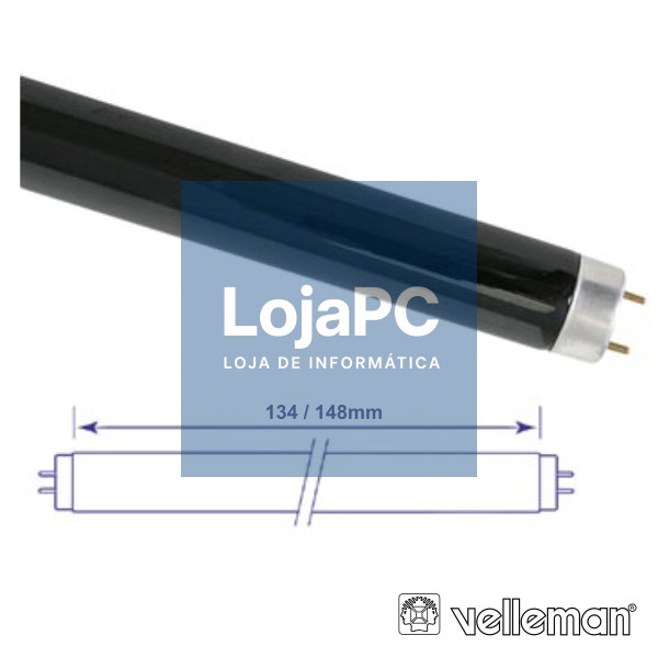 LÂMPADA TUBULAR 4W 230V FLUORESCENTE UV VELLEMAN