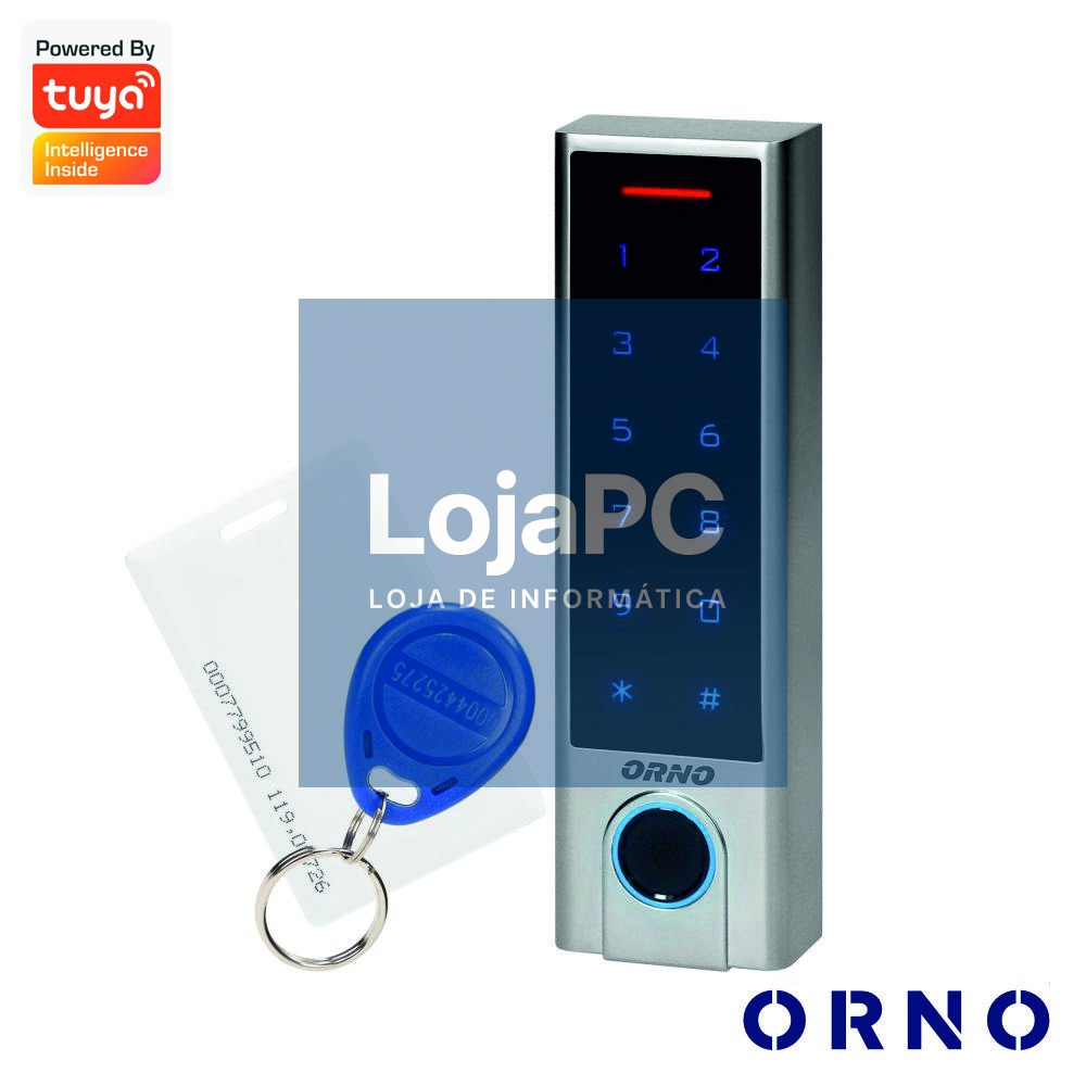 Leitor de Controlo de Acessos RFID C/ Código PIN TUYA ORNO