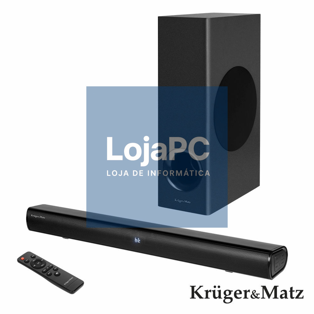 Barra Som C/ Sub S/Fios 36W USB/BT/HDMI/AUX KRUGER MATZ