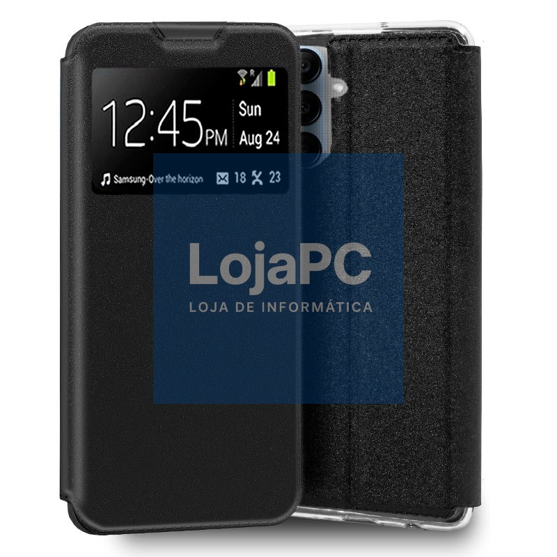 COOL Flip Cover for Samsung A256 Galaxy A25 5G Smooth Black